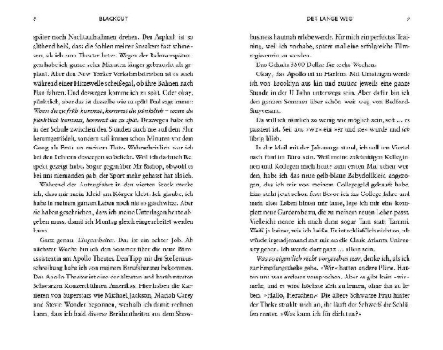 Buchcover und Innenansicht für das Buch: Blackout