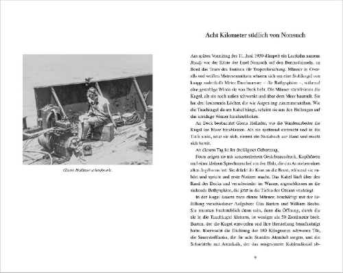 Buchcover und Innenansicht für das Buch: The Bathysphere Book