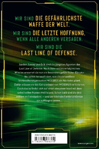 Buchcover und Innenansicht für das Buch: Last Line of Defense, Band 2 - Die Bedrohung