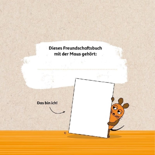 Buchcover und Innenansicht für das Buch: Die Maus Mein Freundschaftsbuch