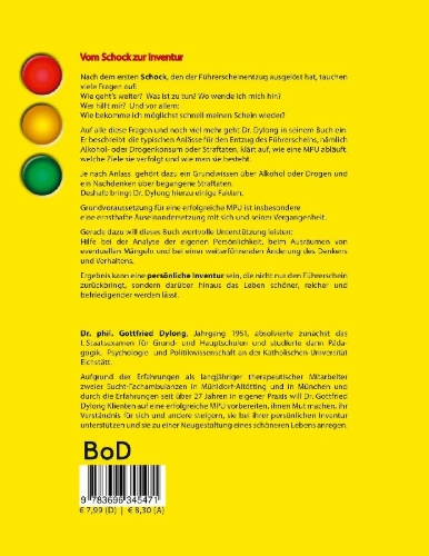 Buchcover und Innenansicht für das Buch: Führerscheinverlust und MPU