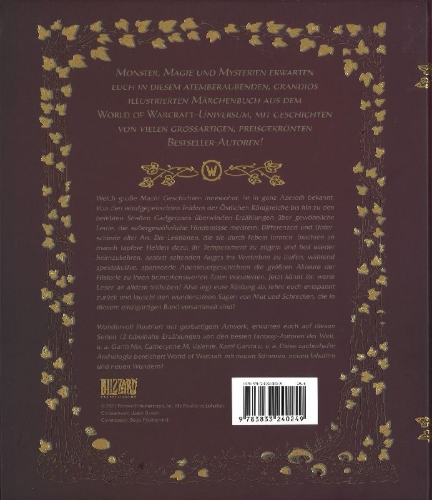 Buchcover und Innenansicht für das Buch: World of Warcraft: Folk & Fairy Tales of Azeroth
