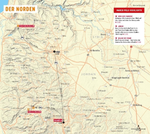 Buchcover und Innenansicht für das Buch: MARCO POLO Reiseführer Jordanien