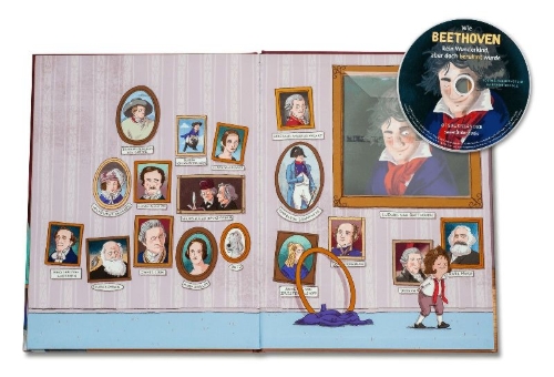 Buchcover und Innenansicht für das Buch: Abenteuer Klassik Wie Beethoven kein Wunderkind, aber doch berühmt wurde