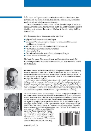 Buchcover und Innenansicht für das Buch: Elektrochemie
