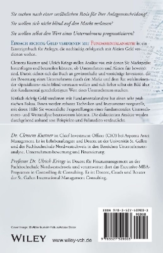Buchcover und Innenansicht für das Buch: Einfach richtig Geld verdienen mit Fundamentalanalyse