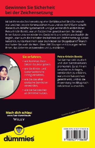 Buchcover und Innenansicht für das Buch: Zeichensetzung für Dummies