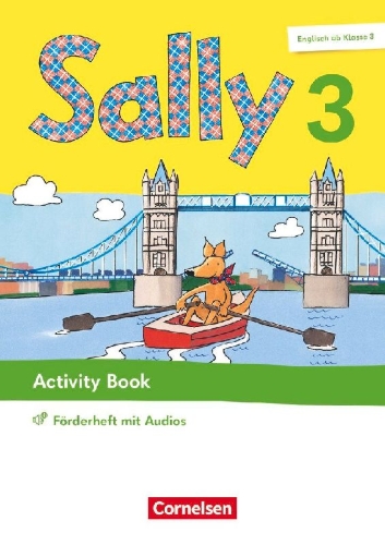 Buchcover und Innenansicht für das Buch: Sally 3. Schuljahr. Activity Book Förderheft- Mit Audios, Wortschatzheft und Portfolio-Heft