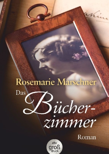 Buchcover und Innenansicht für das Buch: Das Bücherzimmer. Großdruck