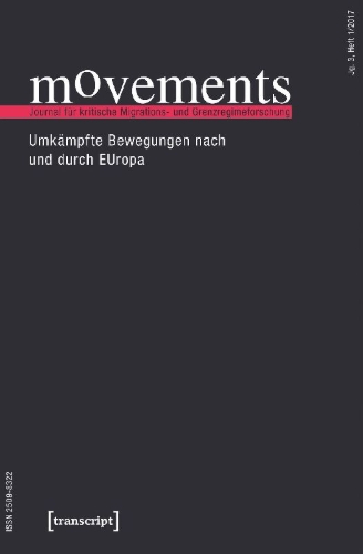 Buchcover und Innenansicht für das Buch: movements. Journal für kritische Migrations- und Grenzregimeforschung
