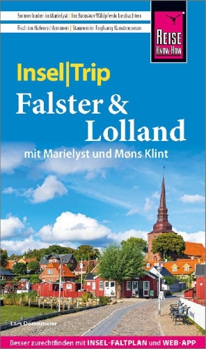 Buchcover und Innenansicht für das Buch: Reise Know-How InselTrip Falster und Lolland mit Marielyst und Møns Klint