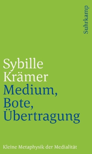 Buchcover und Innenansicht für das Buch: Medium, Bote, Übertragung
