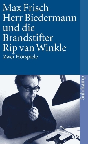 Buchcover und Innenansicht für das Buch: Herr Biedermann und die Brandstifter / Rip van Winkle