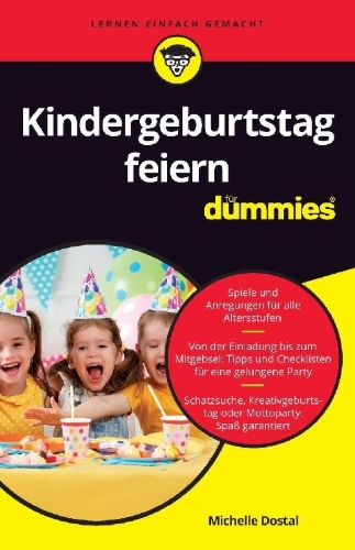 Buchcover und Innenansicht für das Buch: Kindergeburtstag feiern für Dummies