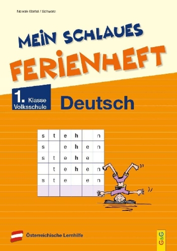 Buchcover und Innenansicht für das Buch: Mein schlaues Ferienheft Deutsch - 1. Klasse Volksschule