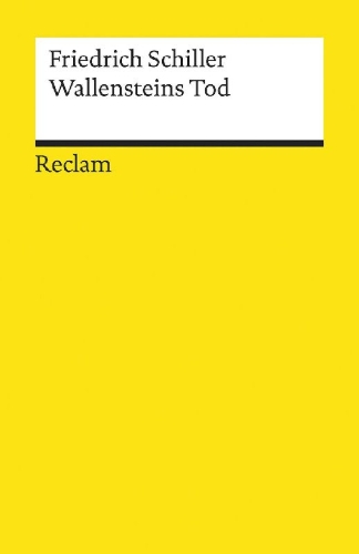 Buchcover und Innenansicht für das Buch: Wallensteins Tod