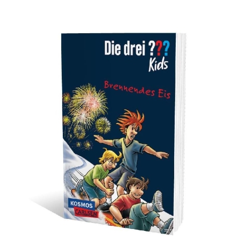 Buchcover und Innenansicht für das Buch: Die drei ??? Kids 40: Brennendes Eis