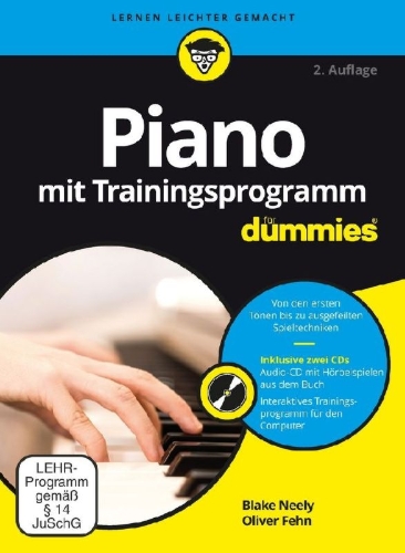 Buchcover und Innenansicht für das Buch: Piano mit Trainingsprogramm für Dummies