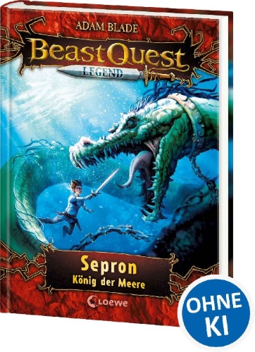 Buchcover und Innenansicht für das Buch: Beast Quest Legend 2 - Sepron, König der Meere