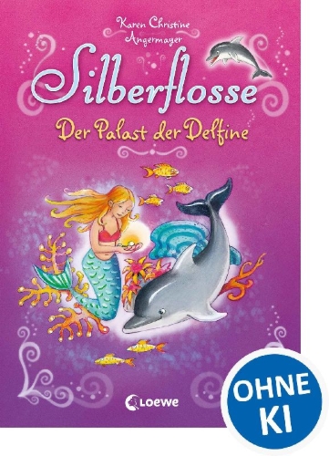 Buchcover und Innenansicht für das Buch: Silberflosse - Der Palast der Delfine