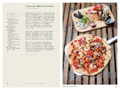 Buchcover und Innenansicht für das Buch: Rezepte für einen italienischen Sommer