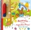 Buchcover und Innenansicht für das Buch: Ausmalen mit dem magischen Pinsel. Frohe Ostern!