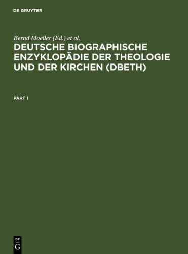 Buchcover und Innenansicht für das Buch: Deutsche Biographische Enzyklopädie der Theologie und der Kirchen (DBETh)