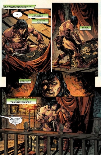 Buchcover und Innenansicht für das Buch: Conan: The Barbarian FCBD 2025; Conan the Barbarian: Scourge of the Serpent (2025) #1-#4
