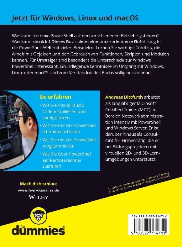 Buchcover und Innenansicht für das Buch: PowerShell für Dummies