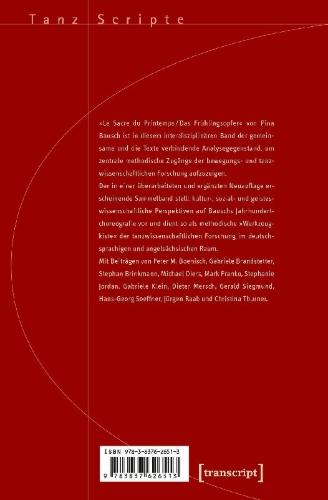 Buchcover und Innenansicht für das Buch: Methoden der Tanzwissenschaft