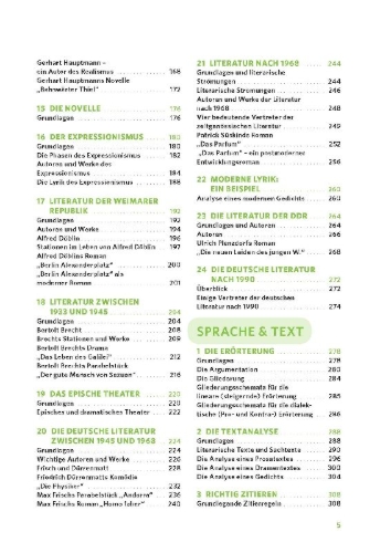 Buchcover und Innenansicht für das Buch: PONS Der große Abi-Check Deutsch