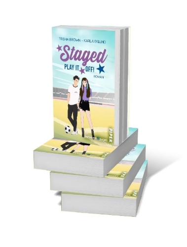 Buchcover und Innenansicht für das Buch: Staged. Play it off!