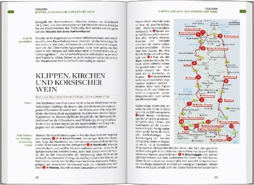 Buchcover und Innenansicht für das Buch: Baedeker Reiseführer Korsika