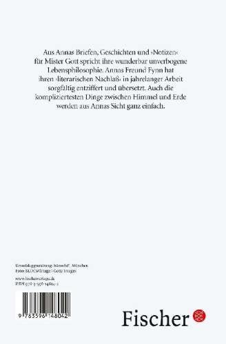 Buchcover und Innenansicht für das Buch: Anna schreibt an Mister Gott