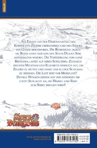 Buchcover und Innenansicht für das Buch: Nanatsu no Taizai