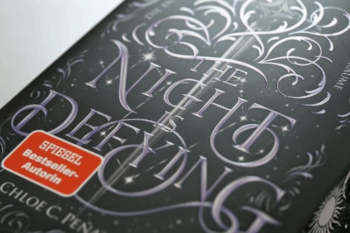 Buchcover und Innenansicht für das Buch: The Night is defying