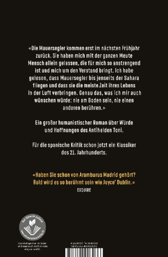 Buchcover und Innenansicht für das Buch: Los vencejos