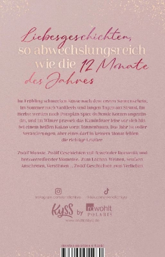 Buchcover und Innenansicht für das Buch: Twelve Months of Romance