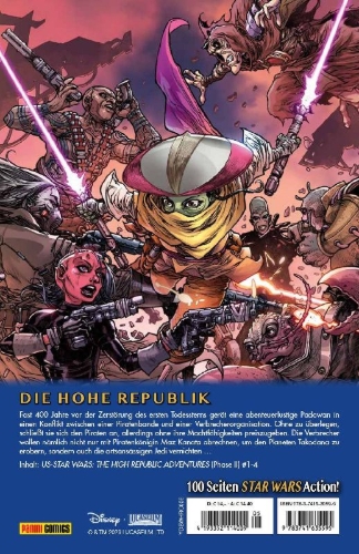Buchcover und Innenansicht für das Buch: US-Star Wars: The High Republic Adventures (Phase II) 1-4