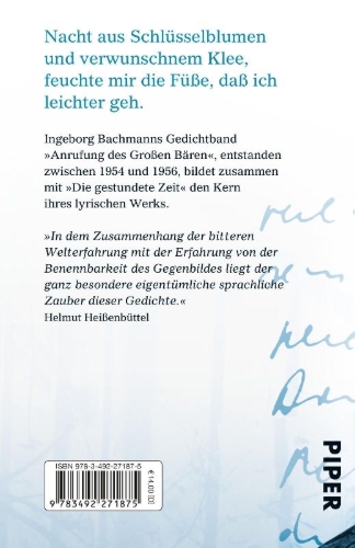Buchcover und Innenansicht für das Buch: Anrufung des Großen Bären