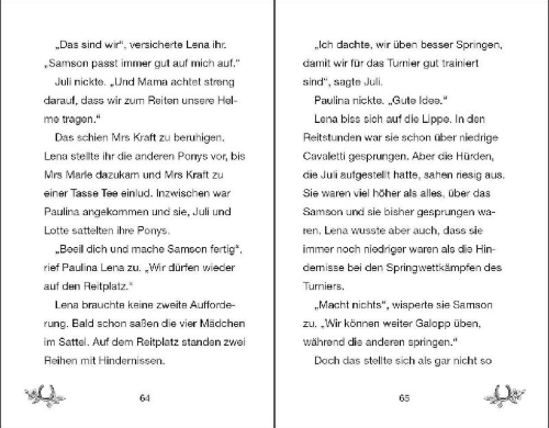 Buchcover und Innenansicht für das Buch: Ponyhof Apfelblüte - Samson und das große Turnier
