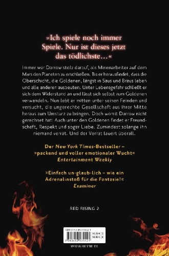 Buchcover und Innenansicht für das Buch: Red Rising - Golden Prince Book 2