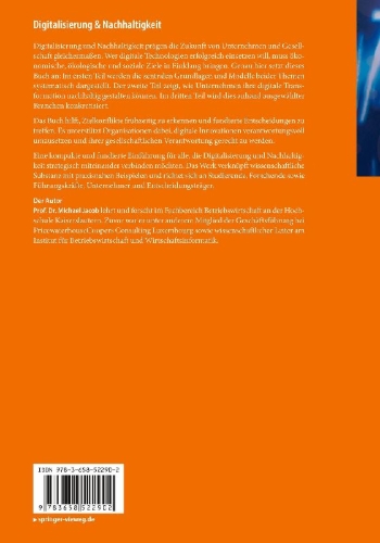 Buchcover und Innenansicht für das Buch: Digitalisierung & Nachhaltigkeit