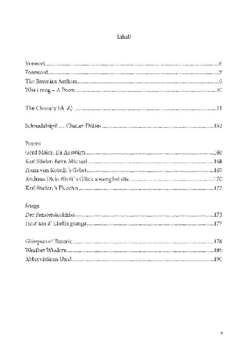 Buchcover und Innenansicht für das Buch: Wörterbuch Bairisch - English