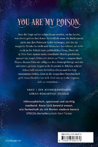 Buchcover und Innenansicht für das Buch: Silver & Poison, Band 1: Das Elixier der Lügen