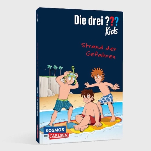 Buchcover und Innenansicht für das Buch: Die drei ??? Kids: Strand der Gefahren - Dreifachband