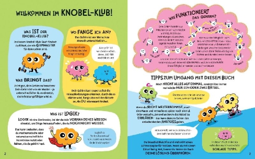 Buchcover und Innenansicht für das Buch: Knobel-Klub: Ist doch logisch!