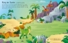 Buchcover und Innenansicht für das Buch: Mein erstes Stickerbuch: T. rex und andere RIESIGE Dinos