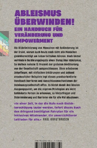 Buchcover und Innenansicht für das Buch: Stoppt Ableismus!