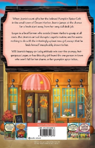 Buchcover und Innenansicht für das Buch: The Pumpkin Spice Café